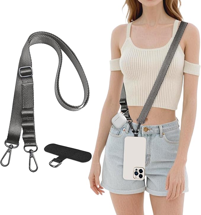 Universal Adjustable Nylon Phone Lanyard - 20MM Multi-Color Options by Unknown