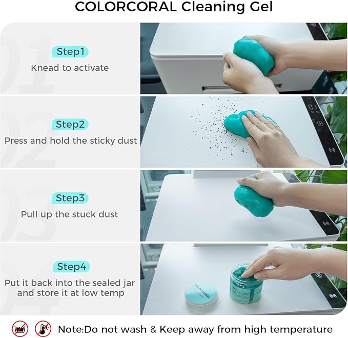COLORCORAL 2Pack Car Cleaning Gel Universal Dust Cleaner - Image 8