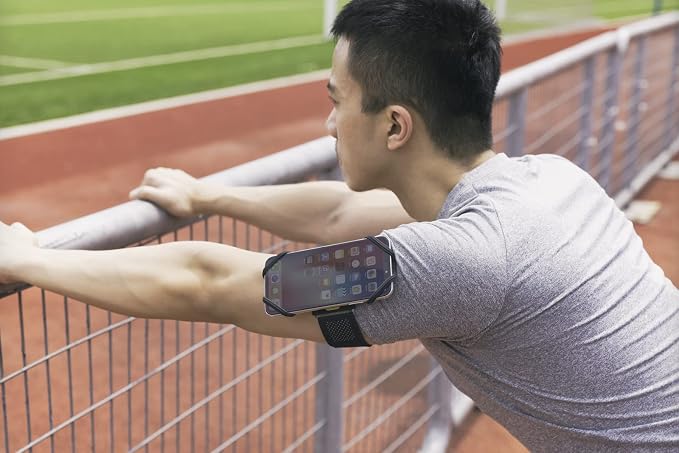 【Bone】 Run Tie Running Armband Phone Holder, Cell Phone Arm Band - Image 8