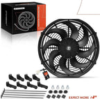 A-Premium 14'' 14 inch Slim Fan Pull Universal Electric Radiator Cooling Fan - Image 9