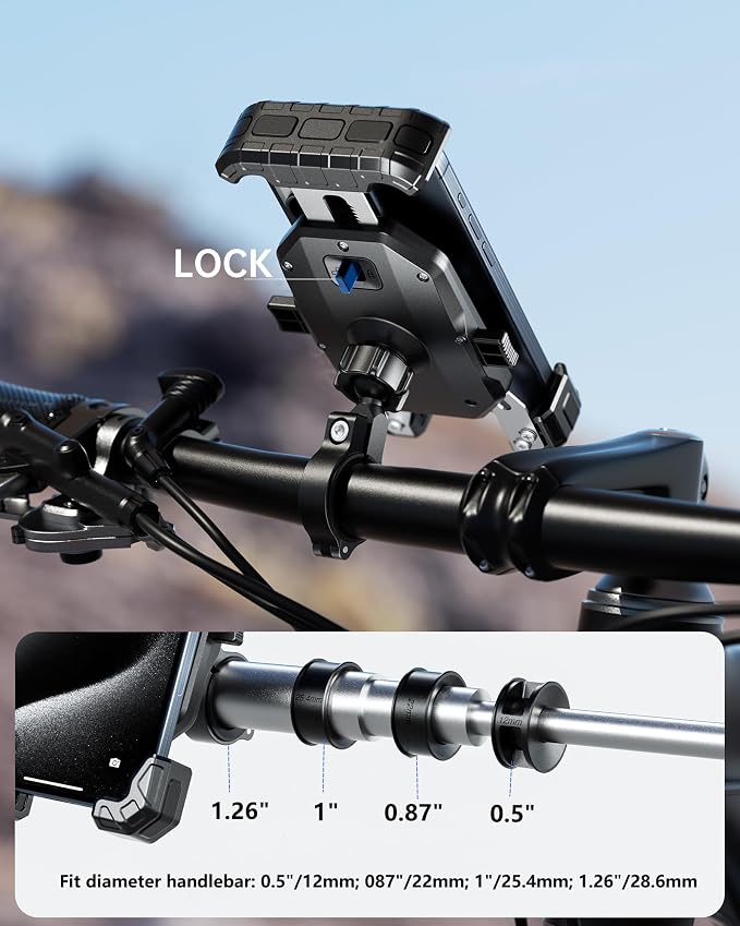 Kewig Motorcycle Phone Mount Holder - Image 5