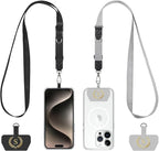 Phone Lanyard 2 Pack, Adjustable Cell Phone Multifuctional Patch Lanyards by Unknown