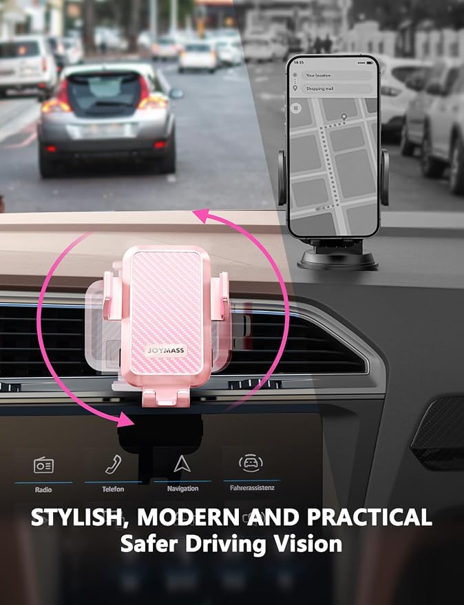 Wireless Car Charger, JOYMASS 15W Fast Charging Auto Clamping Car Charger Cell - Image 6