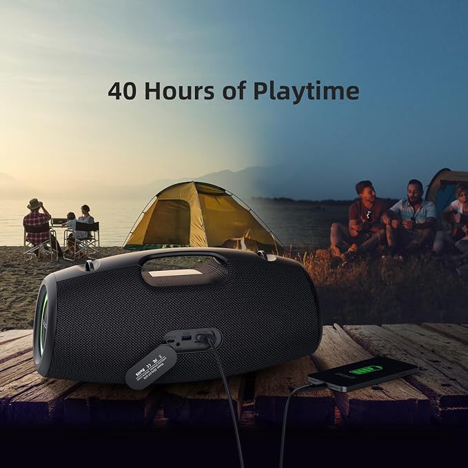 ZEALOT Bluetooth Speaker, 120W Wireless Outdoor Speaker - Image 5