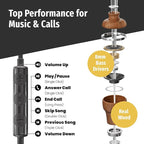 Symphonized Premium Wooden iPhone Earphones Wired Deep Bass Sound, 3D Sound - Image 5