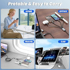 Travel Essentials 4 in 2 Dual Type C Multi Charging Cable - Image 9