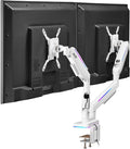 AVLT RGB Lights Dual 17”-43” Gaming Monitor Arm Desk Mount, Fits Two by AVLT-USA