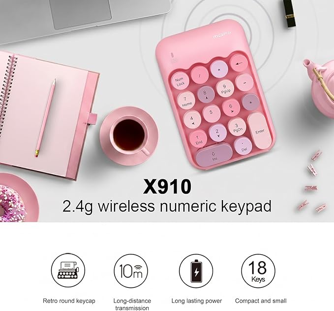 Lomiluskr Cute Wireless Number Keypad - Image 2