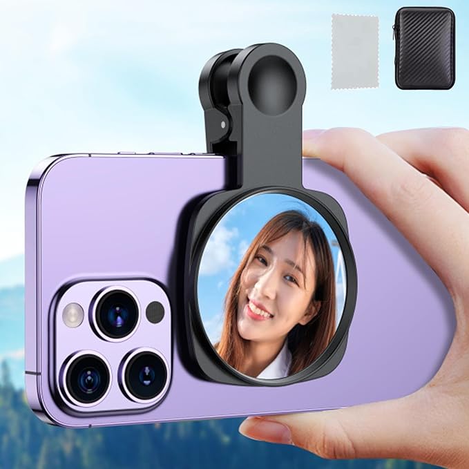 WOWNOVA Clip Selfie Mirror for Phone Back Camera by WOWNOVA