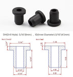 25 pcs 5/16" Drill Hole，3/16" ID Black Silicone Top hat Rubber Grommets - Image 2