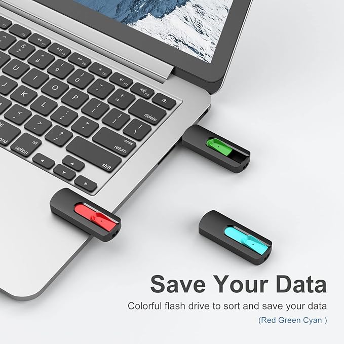 Aiibe 64GB Flash Drive 3.0 3 Pack 64GB Thumb Drive USB Drive 64 GB Jump Drives - Image 2