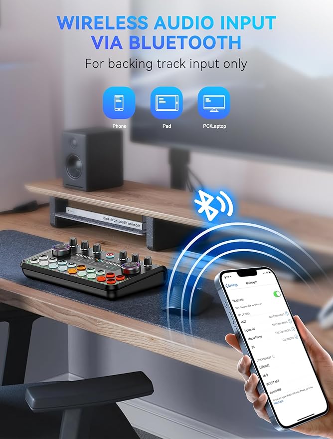 SINWE Podcast Equipment Bundle for 2, Audio Interface - Image 8