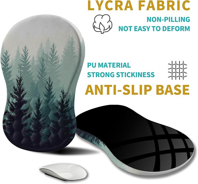 Hokafenle Ergonomic Mouse Pad Wrist Support, Wrist Rest Mousepad - Image 5