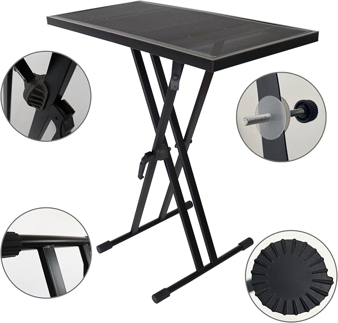 Portable DJ Table Stand DJ Controller Stand DJ Desk DJ Booth Adjustable Height - Image 6