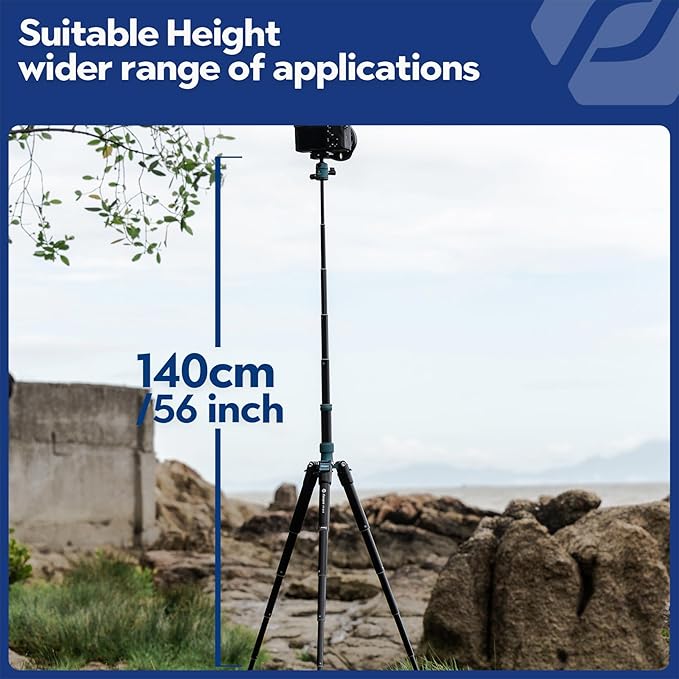 Fotopro Mini Tripod with Ball Head Phone Mount Detachable Selfie Stick Folded - Image 3