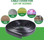 10ft Floor Cable Cover Heavy Duty PVC Cord Cover Wire Cover to Prevent Trip - Image 3