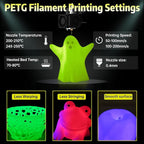 SUNLU PETG Glow in The Dark Filament, Luminous PETG 3D Printer Filament 1.75mm - Image 4