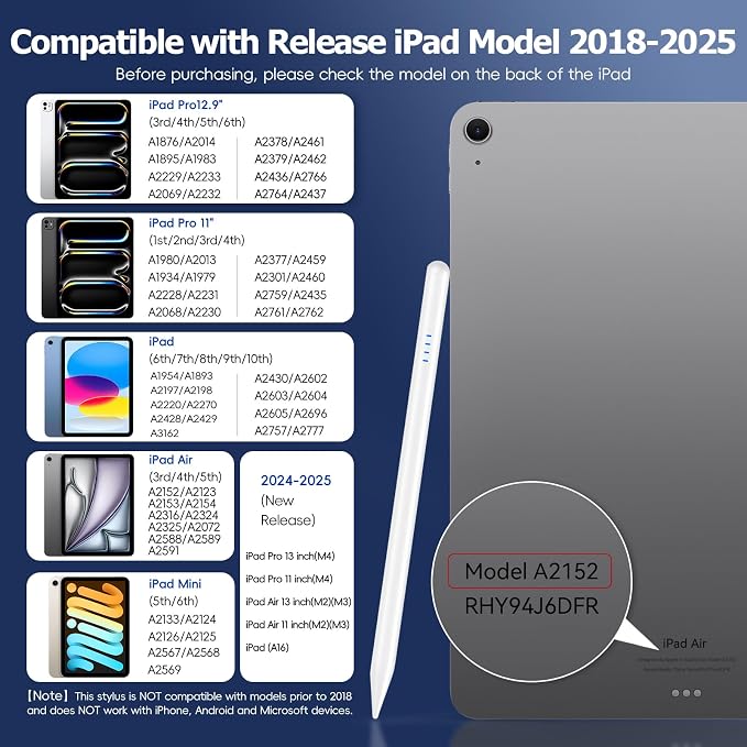 Stylus Pen for iPad Pencil 10th Generation, 20 Mins Fast Charge - Image 3