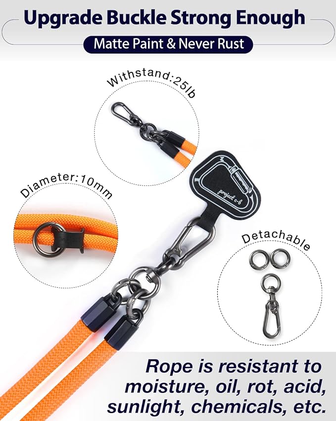 project-cb Cell Phone Lanyard ×1, Tether Tab ×2, Universal Adjustable Phone - Image 3