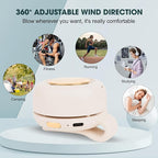 Small Clip Fan, Personal Waist Fans, Portable Silent Mini Bladeless Fan Clip On - Image 6