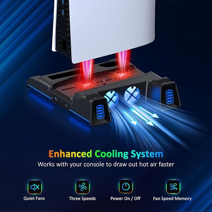 NexiGo PS5 Silent Cooling Stand - Image 2