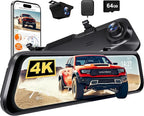 WOLFBOX G850 PRO 4K Mirror Dash Cam by WOLFBOX