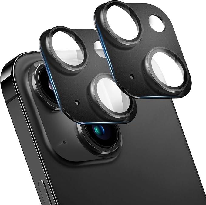 2 Pack Camera Lens Protector for iPhone 14 / iPhone 14 Plus, AR Tempered Glass by SHANG+PIN+JIA