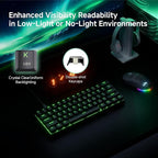 TMKB 60% Mechanical Gaming Keyboard, LED Backlight, Anti-Ghosting, Detachable - Image 4