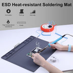 Anti Static Mat for PC Building, Computer Electronics Repair, IUZIT Heat - Image 6