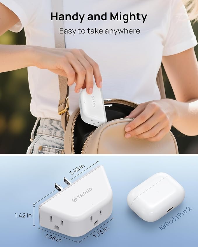 TROND Multi Plug Outlet Extender 2 Pack - Image 6