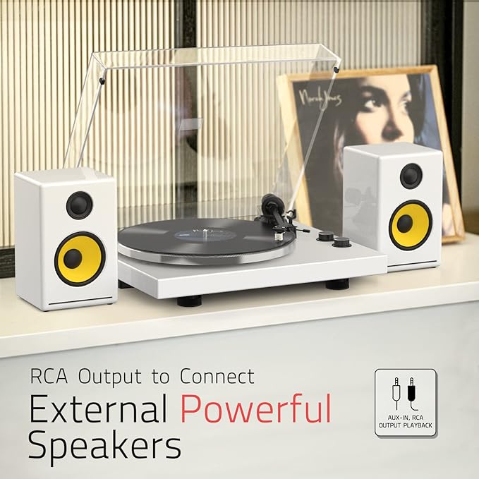 Record Player Turntables with Wireless Output Connectivity Vinyls Players - Image 6