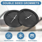 uxcell 4Pcs Cable Cord Grommet, 2-3/8" Rubber Desk Grommets Wire Pass Through - Image 3