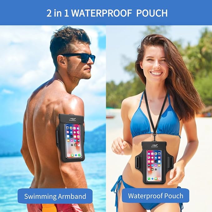2-in-1 Underwater Waterproof Phone Pouch &Phone Armband - Image 2