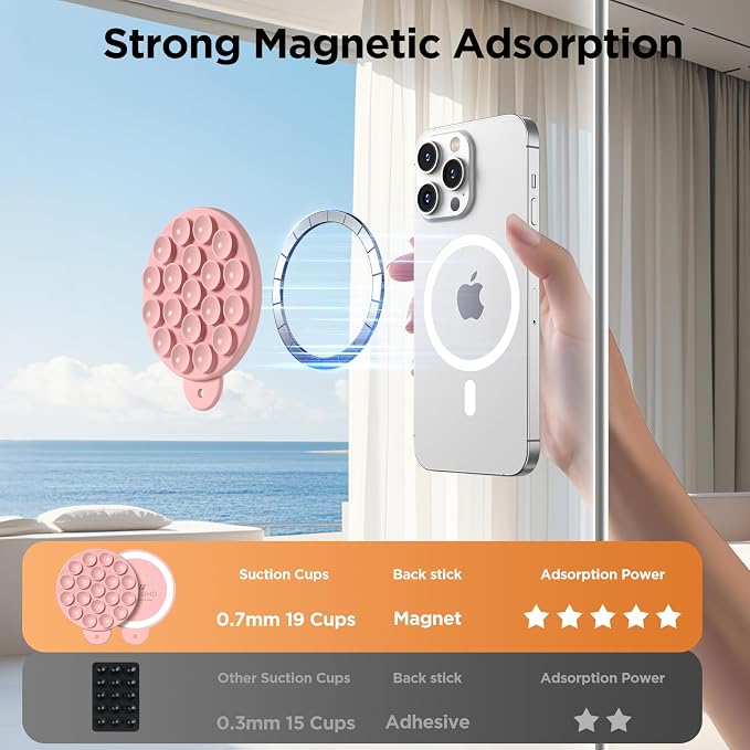 Magnetic Suction Cup Phone Mount - Image 4