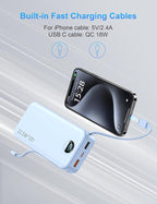 Portable Charger with Wall Plug, 20000mAh USB C Power Bank Fast Charging - Image 5