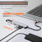 VIENON 5 in 1 Aluminum USB-C Hub - Image 2