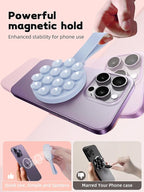 Magnetic Suction Phone Case Mount, Silicone Suction Cup Grip Stand - Image 5