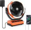 PANERGY Camping Fan with Light - 20000mAh Rechargeable Battery Fan with Charger by PANERGY