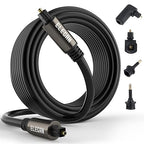 Elecan Optical Audio Cable 20 Ft Digital Audio Toslink Cable Cord-Fiber by Elecan