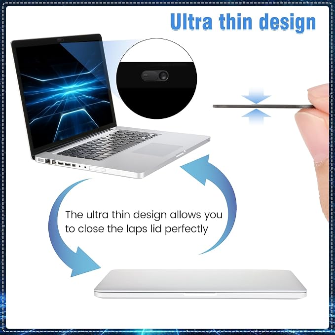 Laptop Camera Cover Slide, 3 Large+3 Small Ultra Thin Webcam Cover - Image 5