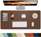 Small Desk Mat, Leather Desk mat, Desk Mouse pad, Office Desk mat, Laptop Mat by cebowa
