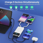 Portable Charger 40800mAh with 3 Built-in Cables, PD 25W USB C in&Out Power - Image 4