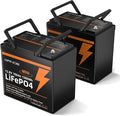 2 Pack 12V 100Ah Mini LiFePO4 Lithium Battery, 1280Wh Lithium Battery by GRNOE