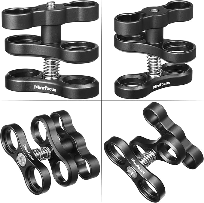 MINIFOCUS 2PCS 1'' Aluminum Ball Clamp Mount - Image 3