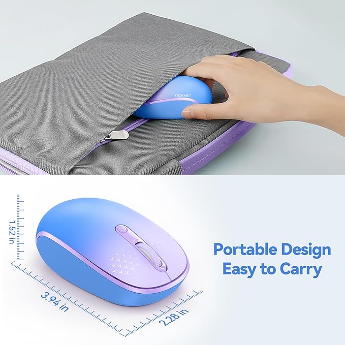 TECKNET Wireless Mouse, 2.4G Quiet Computer Mouse - Image 3