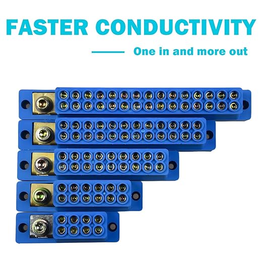 Busbar Terminal Block 1-in-4-Out | 12V-690V 60A High Current Power Distribution - Image 6