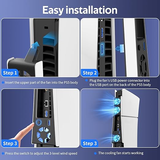 Cooling Fan for PS5 Slim, Compatible - Image 4