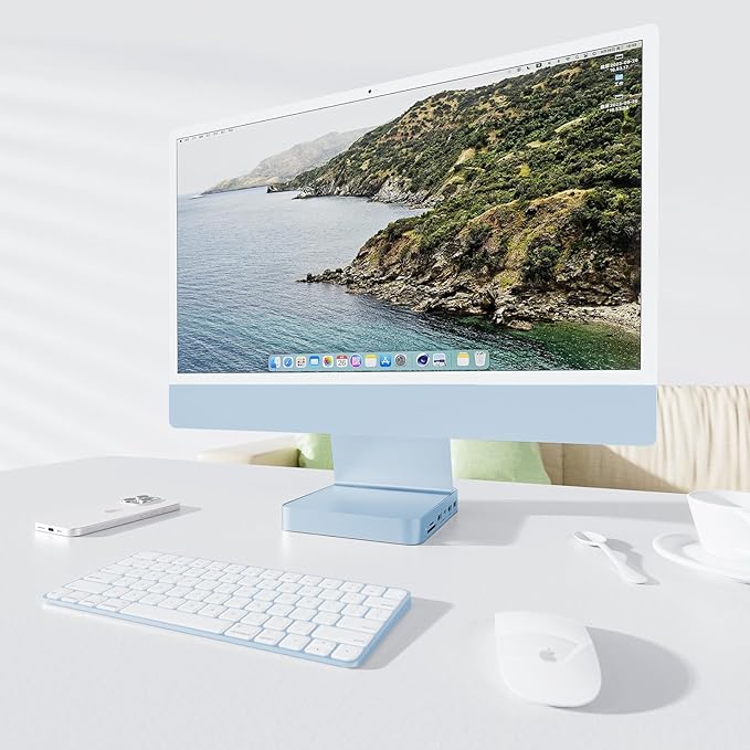 USB C HUB for iMac 24 inch 2021/2023/2024, PULWTOP USB Hub Adapter iMac - Image 2