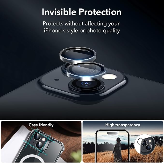 ESR 3+1 Pack for iPhone 15 Plus Privacy Screen Protector Set, Anti-spy - Image 4