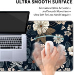 Dark Flower Large Mouse Pad, Gaming Keyboard Desk Pad, Extended Mouse Mat - Image 5